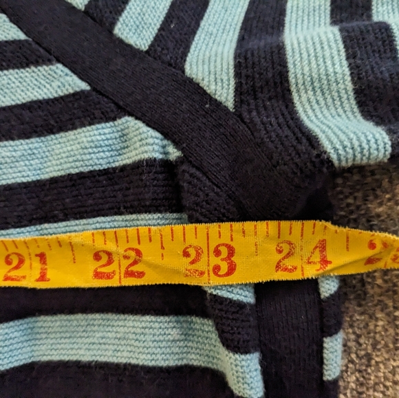 ‼️CLEARANCE   Talbots lightweight, 3/4 sleeve, blue striped sweater, size 3X - Picture 10 of 11